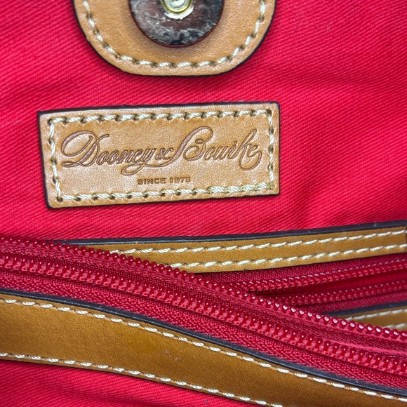 Dooney & Bourke Coral & Aqua Leather Tote - Picture 16 of 16